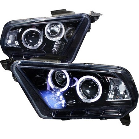 Overtime Projector Headlight Gloss Black Housing Smoke Halogen Model, 10 to Up Ford Mustang 10 x 19 x 22 in. OV2654245